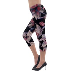 Lightweight Velour Capri Leggings  