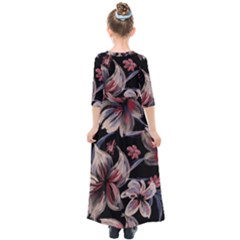 Kids  Quarter Sleeve Maxi Dress 