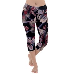 Lightweight Velour Capri Yoga Leggings 