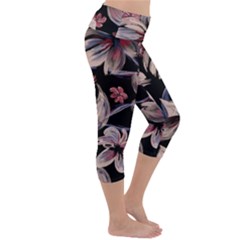 Lightweight Velour Capri Yoga Leggings 