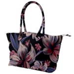 Flowers Floral Pattern Design Canvas Shoulder Bag