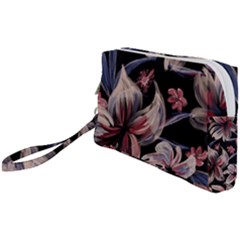 Flowers Floral Pattern Design Wristlet Pouch Bag (Small) from ArtsNow.com