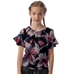 Kids  Cut Out Flutter Sleeves 