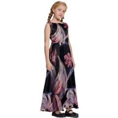 Kids  Satin Sleeveless Maxi Dress 