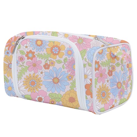 Pattern Background Vintage Floral Toiletries Pouch from ArtsNow.com