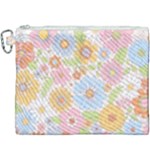 Pattern Background Vintage Floral Canvas Cosmetic Bag (XXXL)