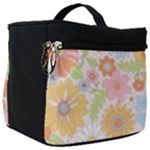 Pattern Background Vintage Floral Make Up Travel Bag (Big)