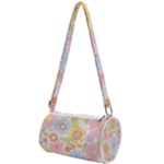 Pattern Background Vintage Floral Mini Cylinder Bag