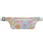 Pattern Background Vintage Floral Active Waist Bag