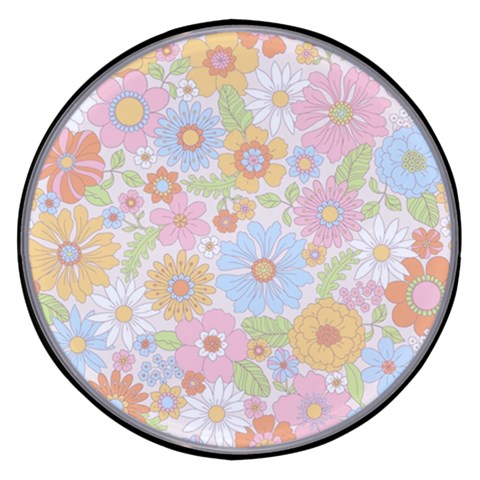 Pattern Background Vintage Floral Wireless Fast Charger(Black) from ArtsNow.com