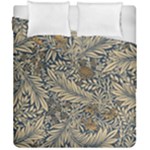 Brown Vintage Background Vintage Floral Pattern Duvet Cover Double Side (California King Size)