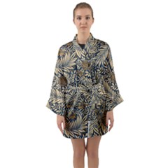 Long Sleeve Satin Kimono 