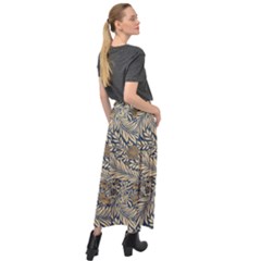 Velour Split Maxi Skirt 