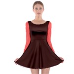 4 Farben 2 Long Sleeve Skater Dress