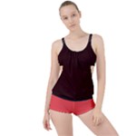 4 Farben 2 Boyleg Tankini Set 