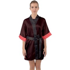 Half Sleeve Satin Kimono  