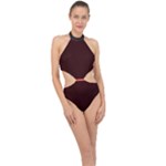 4 Farben 2 Halter Side Cut Swimsuit