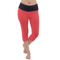 Lightweight Velour Capri Yoga Leggings 