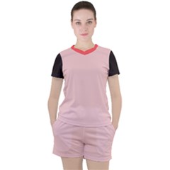 Women s Mesh T-Shirt and Shorts Set 