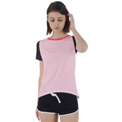 Short Sleeve Open Back T-Shirt 