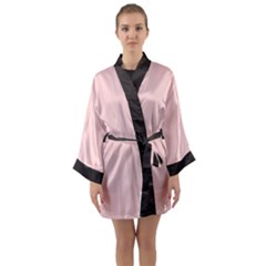 Long Sleeve Satin Kimono 