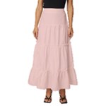 3 Farben Tiered Ruffle Maxi Skirt