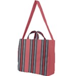 Rosa Grau Streifen Square Shoulder Tote Bag