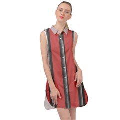 Sleeveless Shirt Dress 