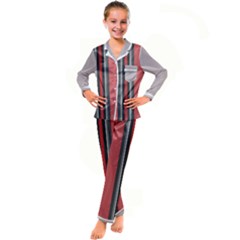 Kids  Satin Long Sleeve Pajamas Set 