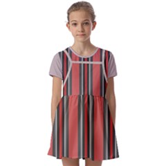 Kids  Short Sleeve Pinafore Style Dress 