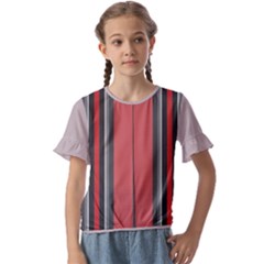 Kids  Cuff Sleeve Scrunch Bottom T-Shirt 