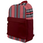 Dunkelrot4 Rosa Grau Streifen Dunkelrot3 Classic Backpack