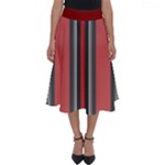 Dunkelrot4 Rosa Grau Streifen Dunkelrot3 Perfect Length Midi Skirt