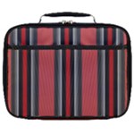 Dunkelrot4 Rosa Grau Streifen Dunkelrot3 Full Print Lunch Bag