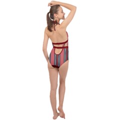 Halter Front Plunge Swimsuit 