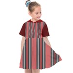 Dunkelrot4 Rosa Grau Streifen Dunkelrot3 Kids  Sailor Dress