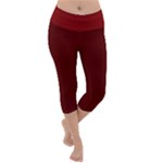 Dunkelrot4 Rosa Grau Streifen Dunkelrot3 Lightweight Velour Capri Yoga Leggings