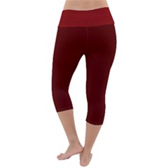 Lightweight Velour Capri Yoga Leggings 