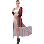 Dunkelrot4 Rosa Grau Streifen Dunkelrot3 Maxi Chiffon Beach Wrap