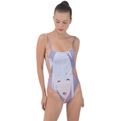 Tie Strap One Piece Swimsuit 