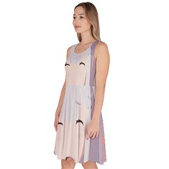 Knee Length Skater Dress With Pockets 