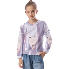 Kids  Long Sleeve T-Shirt with Frill  