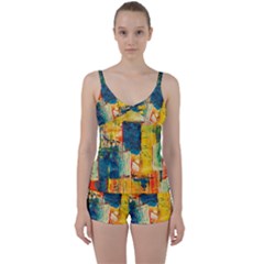 Tie Front Two Piece Tankini 