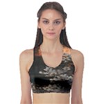 White Flower Fitness Sports Bra