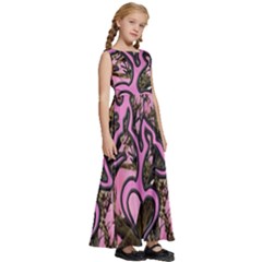 Kids  Satin Sleeveless Maxi Dress 