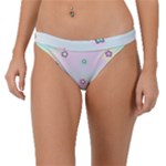 Stars Cute Pastel Pattern Rainbow Band Bikini Bottoms