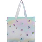 Stars Cute Pastel Pattern Rainbow Canvas Travel Bag