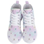 Stars Cute Pastel Pattern Rainbow Women s Lightweight High Top Sneakers