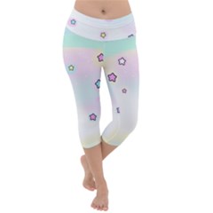 Lightweight Velour Capri Yoga Leggings 