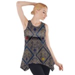 Pattern Seamless Antique Luxury Side Drop Tank Tunic